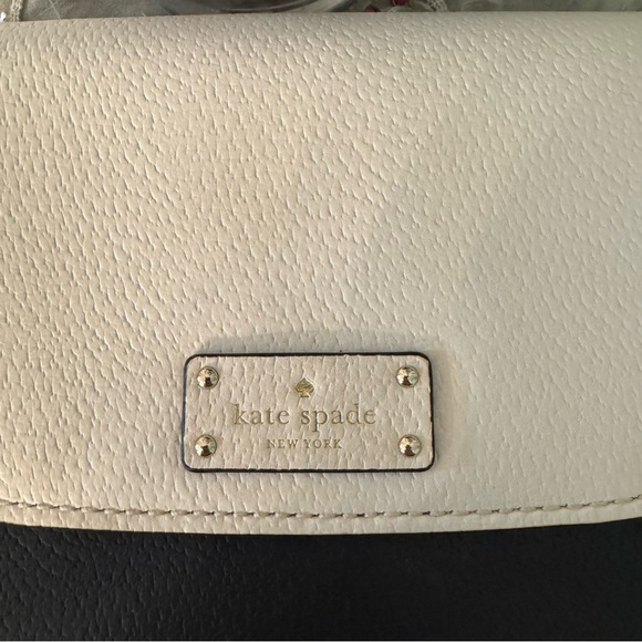 Kate Spade Black & Cream Leather Crossbody Bag - Picture 6 of 10